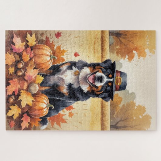 Berner Berg im Herbst belebt Erntedank Art Puzzle (Horizontal)