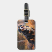 Berner Berg im Herbst Leaves Fall Inspiriert Gepäckanhänger (Vorderseite vertikal)