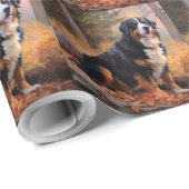 Berner Berg im Herbst Leaves Fall Inspiriert Geschenkpapier (Rolleneckpunkt)