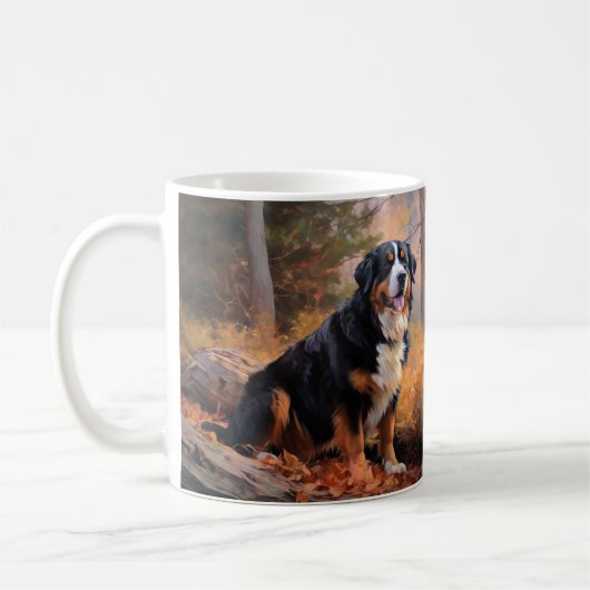 Berner Berg im Herbst Leaves Fall Inspiriert Kaffeetasse (Links)