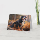 Berner Berg im Herbst Leaves Fall Inspiriert Karte (Vorderseite)