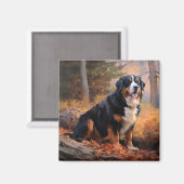 Berner Berg im Herbst Leaves Fall Inspiriert Magnet (Vorderseite/Rückseite)