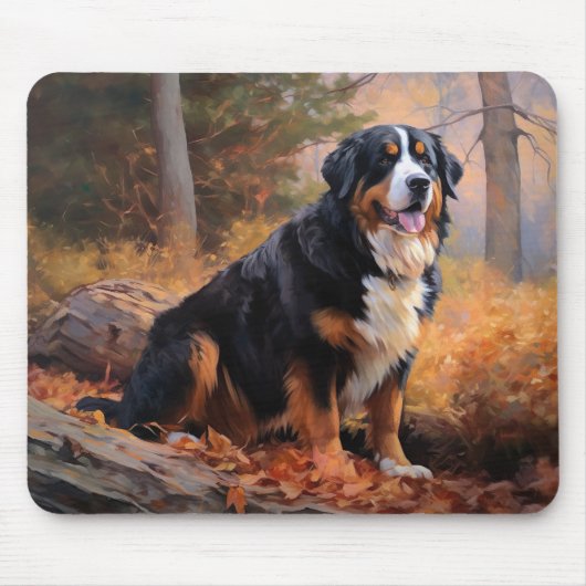 Berner Berg im Herbst Leaves Fall Inspiriert Mousepad (Vorne)