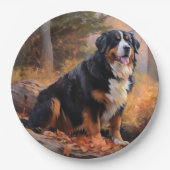 Berner Berg im Herbst Leaves Fall Inspiriert Pappteller (Vorderseite)