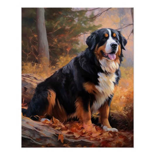 Berner Berg im Herbst Leaves Fall Inspiriert Poster (Vorderseite)