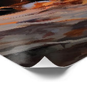 Berner Berg im Herbst Leaves Fall Inspiriert Poster (Ecke)