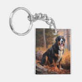 Berner Berg im Herbst Leaves Fall Inspiriert Schlüsselanhänger (Vorderseite links)