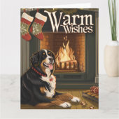 Berner Berg im Schnee Weihnachten Karte (Vorderseite)