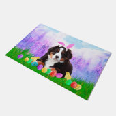 Berner Berg mit Ostereiern Bunny Chicks Fußmatte (Schrägansicht)