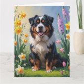 Berner Bergfrühlingsblumenmalerei Karte (Vorderseite)
