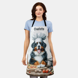 Berner Berner Hund Kochen Koch Schürze