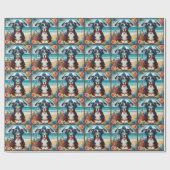 Berner Bliss: Cooler Hund mit Sonnenbrille Geschenkpapier (Flach)