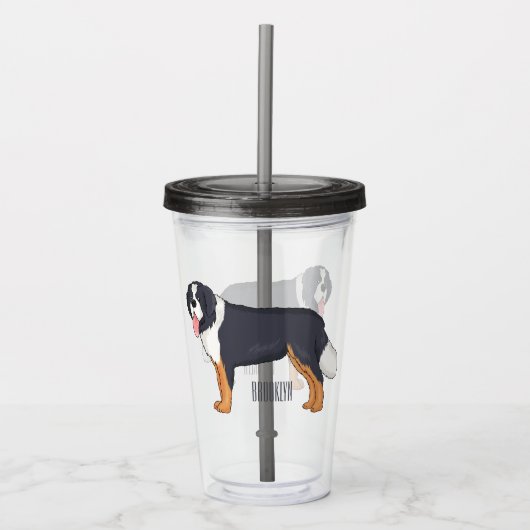 Berner Cartoon Acryltrinkbecher (Vorderseite)