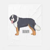 Berner Cartoon Fleecedecke (Vorderseite)