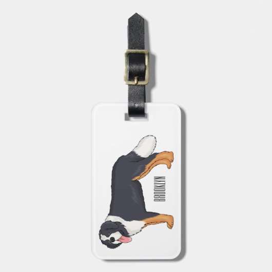 Berner Cartoon Gepäckanhänger (Vorderseite vertikal)