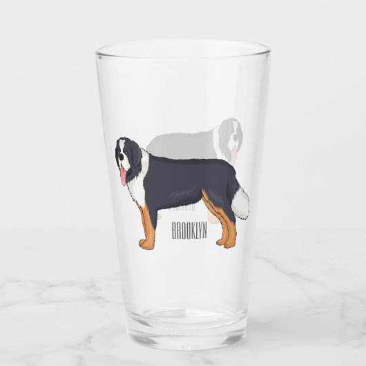 Berner Cartoon Glas (Rückseite)