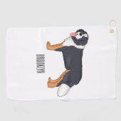 Berner Cartoon Golfhandtuch (Horizontal)