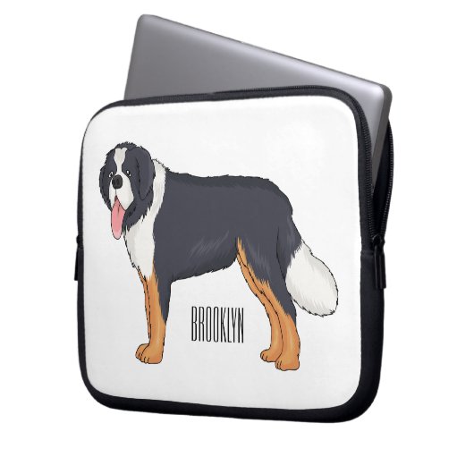 Berner Cartoon Laptopschutzhülle (Vorderseite Links)