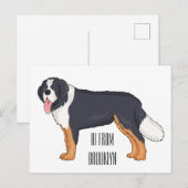 Berner Cartoon Postkarte (Vorne/Hinten)