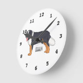 Berner Cartoon Runde Wanduhr (Winkel)