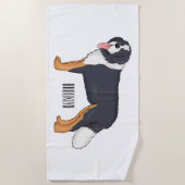 Berner Cartoon Strandtuch (Vorderseite)