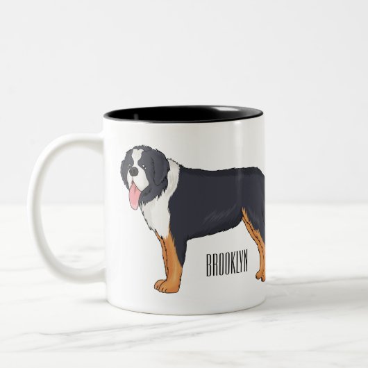Berner Cartoon Zweifarbige Tasse (Links)