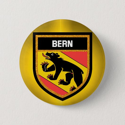 Berner Flagge Button (Vorderseite)