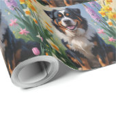 Berner Frühlingsblumenmalerei Geschenkpapier (Rolleneckpunkt)