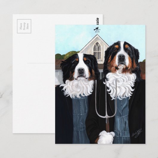 Berner Gothic Postkarte (Vorne/Hinten)