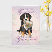 Berner Heart Grandma Karte (Gelbe Blume)