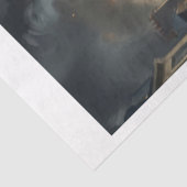 Berner Hund als Detektiv in Paris Seidenpapier (Ausschnitt)