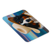 Berner Hund am Strand Magnet (Rechte Seite)