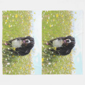 Berner Hund auf dem Feld Fleecedecke (Vorderseite (Horizontal))