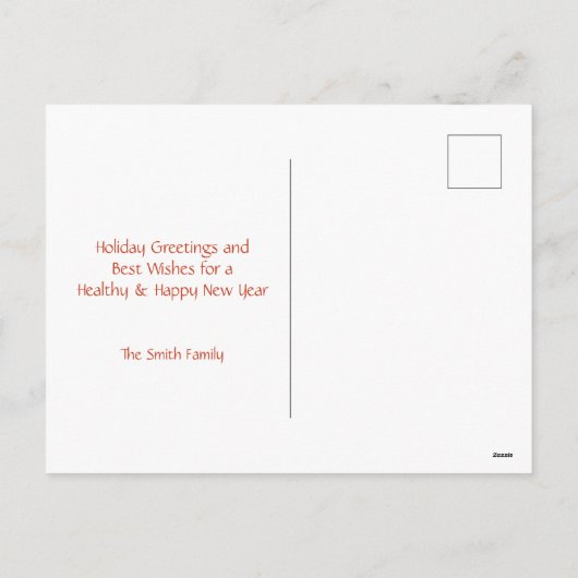 Berner Hund Bergsee Postkarte (Rückseite)