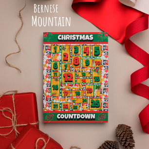 Berner Hund Countdown Weihnachten Adventskalender