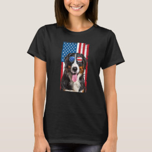 Berner Hund für Männer Kinder USA 4. Juli T-Shirt
