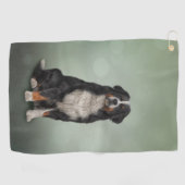 Berner Hund Golfhandtuch (Horizontal)