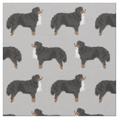 Berner Hund grau Stoff (Nahaufnahme)