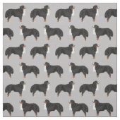Berner Hund grau Stoff (Muster)