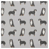 Berner Hund grau Stoff (Muster)
