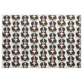 Berner Hund in der Krawatte Bow Fabric Stoff (Fat Quarter (45,7 x 55,9 cm))
