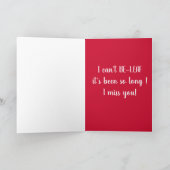 Berner Hund individuell anpassbar Karte (Innenseite)