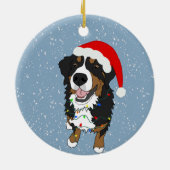 Berner Hund individuell anpassbar Keramik Ornament (Hinten)