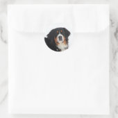 Berner Hund individuell anpassbar Runder Aufkleber (Tasche)