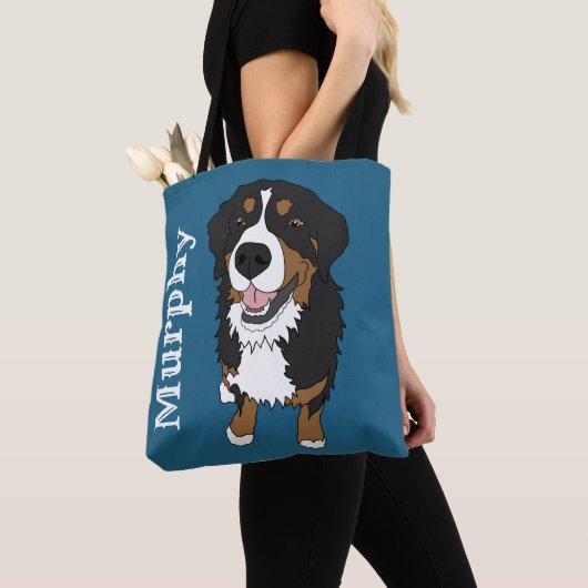 Berner Hund individuell anpassbar Tasche (Von Nahem)