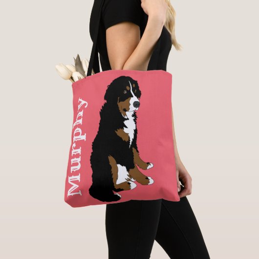 Berner Hund individuell anpassbar Tasche (Von Nahem)