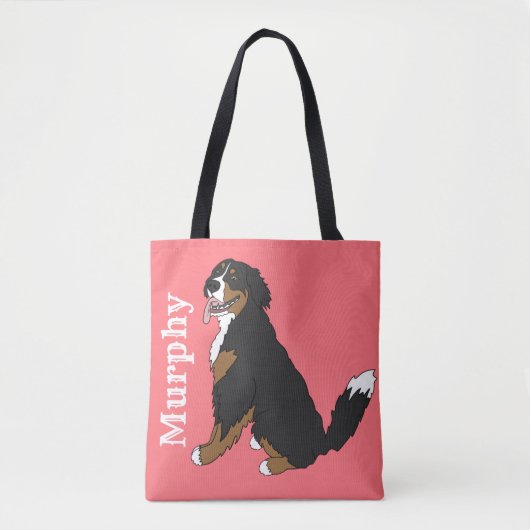 Berner Hund individuell anpassbar Tasche (Vorderseite)