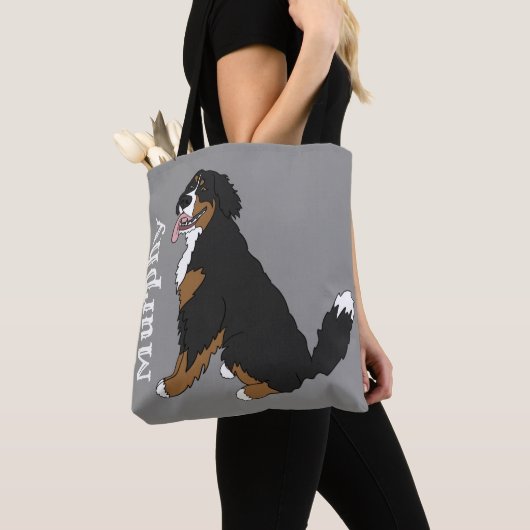 Berner Hund individuell anpassbar Tasche (Von Nahem)