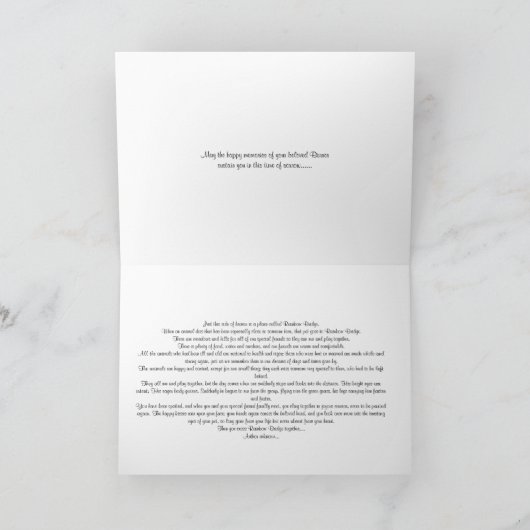 Berner Hund Karte (Innenseite)