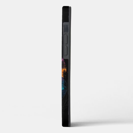 Berner Hund mit Aussicht auf den Berg Sonnenaufgan Case-Mate iPhone Hülle (Rückseite / Links)